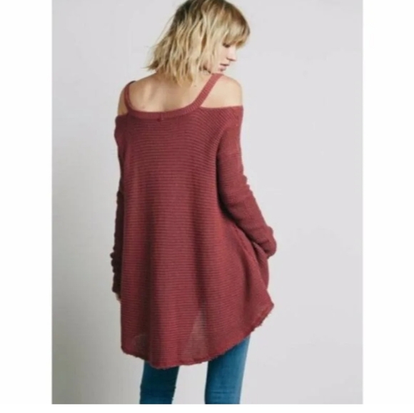 Free People Moonshine Cold Shoulder Sweater - Picture 2 of 9
